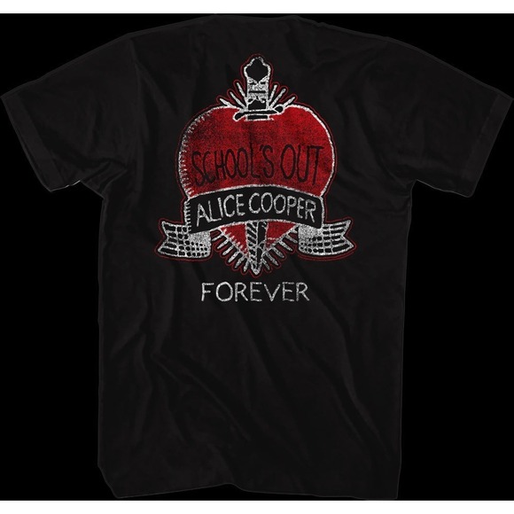 Varsity School_s Out Forever Alice Cooper Classic Retro Unisex T-shirt - Picture 1 of 4